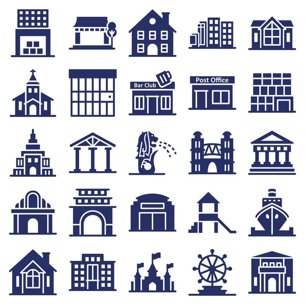 Conjunto Iconos Vectoriales Aislados World Landmarks Que Puede Modificar Editar — Archivo Imágenes Vectoriales