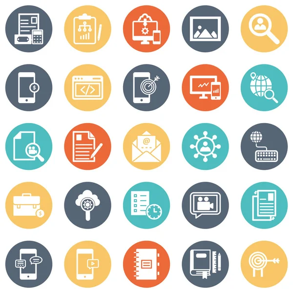 Digital System Vector Icons Set Every Single Icon Can Easily — Stock Vector