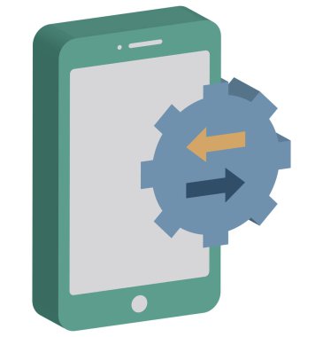 Kolayca düzenleyebilen Veri Aktarım Vektörü Simgesi