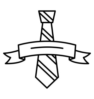 Kolayca değiştirebilen ya da düzenleyebilen Attire Satır Biçimi vektör simgesi