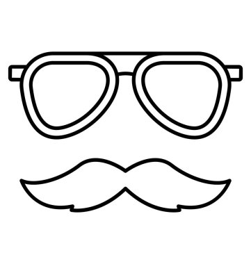 Kolayca değiştirebilen veya düzenleyebilen kostüm Satırı biçimi vektör simgesi