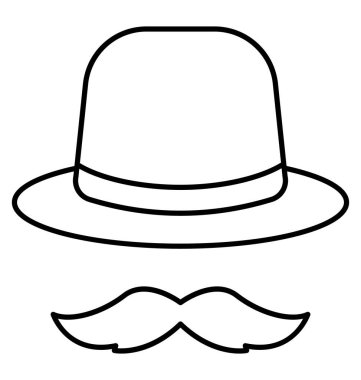 Kolayca değiştirebilen veya düzenleyebilen kostüm Satırı biçimi vektör simgesi