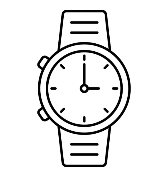 Montre Main Line Style Icône Vectorielle Qui Peut Facilement Modifier — Image vectorielle