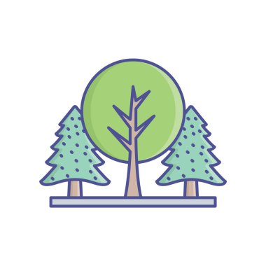 Orman Kabartma Biçimi vektör simgesi Kolayca değiştirilebilir ya da düzenlenebilir