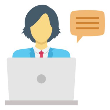 Freelancer çalışma vektör simgesi kolayca değiştirebilir veya düzenleyebilir