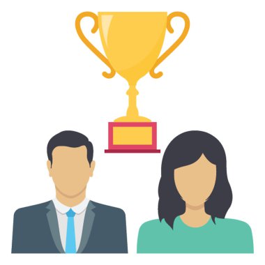 Kolayca değiştirilebilen veya düzenlenebilen başarılı vektör simgesi