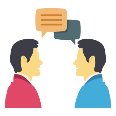 Kolayca değiştirilebilen ya da düzenlenebilen iletişim vektörü simgesi