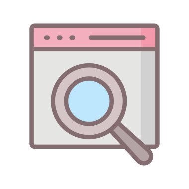 Çevrimiçi pazarlama doldurma vektör simgesi kolayca değiştirilebilir veya düzenlenebilir