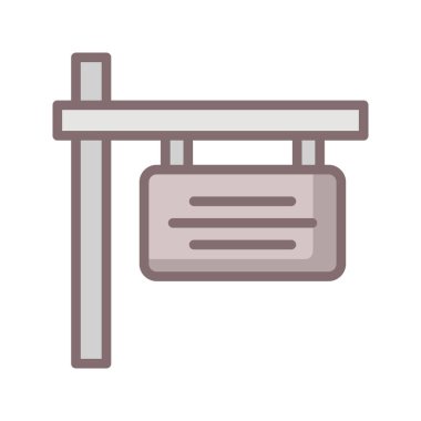 Reklam panosu doldurma vektör simgesi kolayca değiştirebilir ya da düzenleyebilir