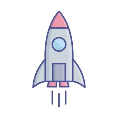 Düz Vektör Simgesi Gezegeni Kolayca değiştirilebilir veya düzenlenebilir