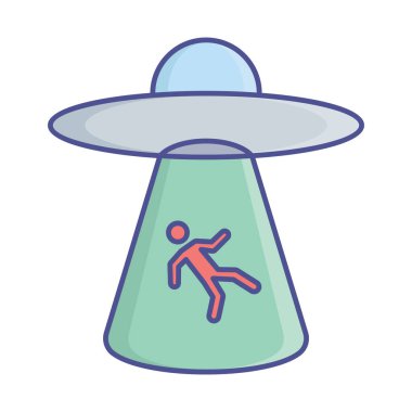 Yabancı Düz Vektör simgesi Kolayca değiştirilebilir veya düzenlenebilir