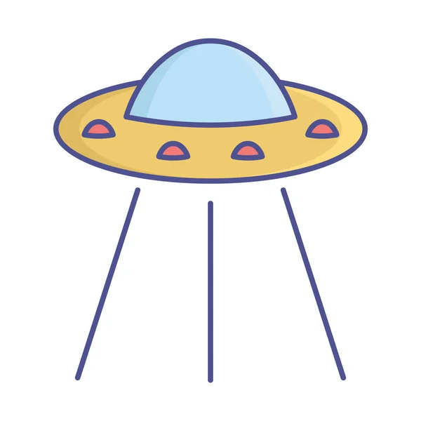 Alien Flat Isolated Vector Icon Care Poate Modifica Sau Edita — Fotografie, imagine de stoc