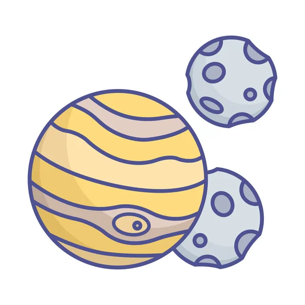 Astronomy Flat Isolated Vector Icon 수정하거나 편집할 수있습니다 — 스톡 사진