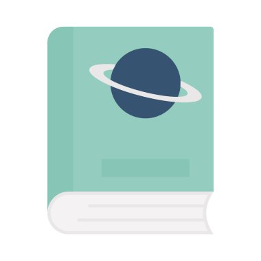 Kitap Düz Vektör simgesi Kolayca düzenleyebilen veya düzenleyebilen