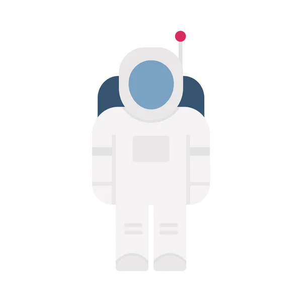 Astronaut Flat Isolated Vector Icon Který Může Snadno Upravit Nebo — Stock fotografie