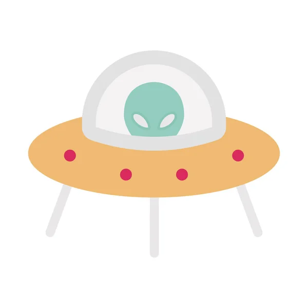 Alien Flat Isolated Vector Icon Care Poate Modifica Sau Edita — Fotografie, imagine de stoc