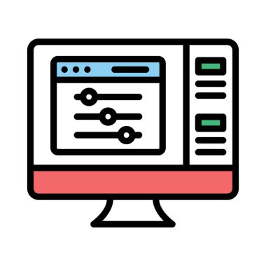 Kolayca değiştirilebilen veya düzenlenebilen iç vektör simgesini ayarla