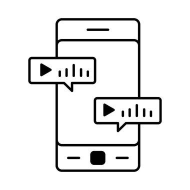 Kolayca değiştirebilen ya da düzenleyebilen Chat Glyph biçim vektör simgesi