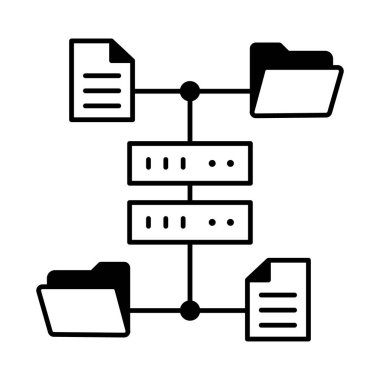 Kolayca düzenleyebilen veya düzenleyebilen belge Glyph biçim vektör simgesi