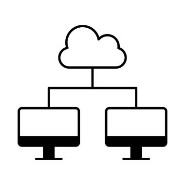 Kolayca değiştirebilen ya da düzenleyebilen Bulut Kabartma Biçimi vektör simgesi