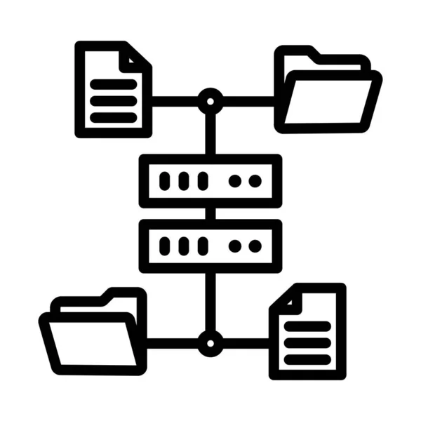 Document Line Style Vektor Symbol Das Leicht Geändert Oder Bearbeitet — Stockvektor