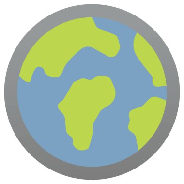 Kolayca değiştirebilen veya düzenleyebilen Dünya İzometrik vektör simgesi