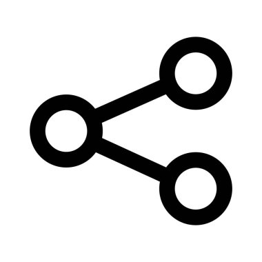 Kolayca değiştirilebilen ya da düzenlenebilen düğme satırı biçimi vektör simgesini paylaş