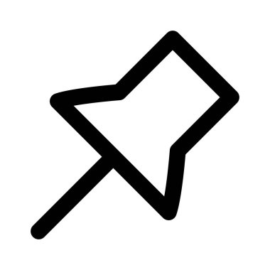 Kolayca değiştirilebilen veya düzenlenebilen pinline biçimi vektör simgesini bırak