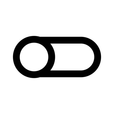 Kolayca değiştirilebilen veya düzenlenebilen düğme satır biçimi vektör simgesini aç / kapat