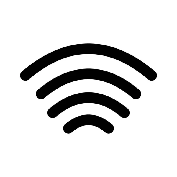 Wifi信号ラインスタイルベクトルアイコン簡単に変更または編集することができます — ストック写真