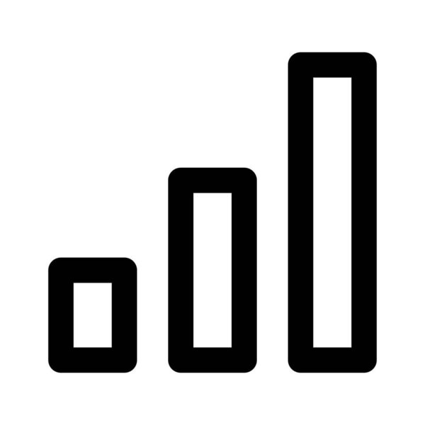 Signals bars Line Style vector icon which can easily modify or edit