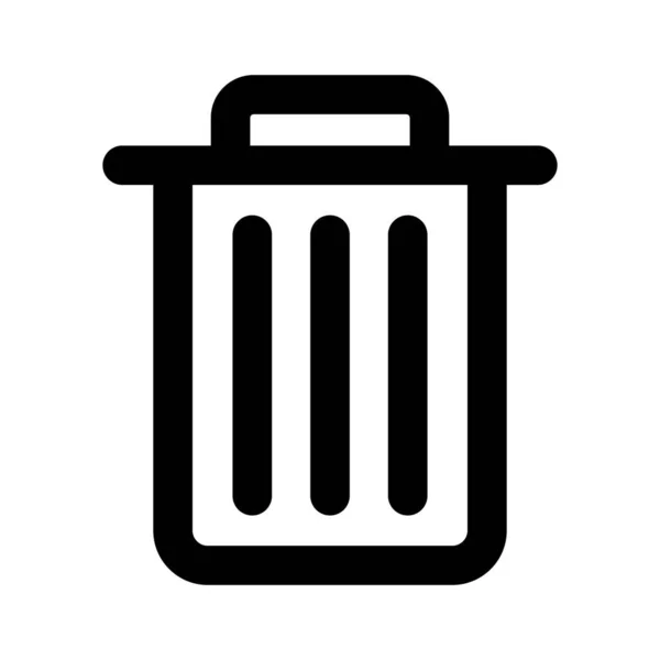 Garbage Line Style Vektor Symbol Das Leicht Geändert Oder Bearbeitet — Stockfoto