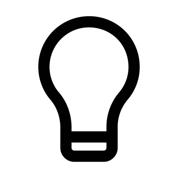 수정하거나 수있는 Bulb Line Style Vector Icon — 스톡 사진