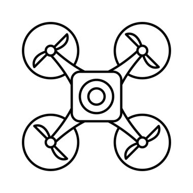 Kolayca düzenleyebilen ve düzenleyebilen Drone Vektör Simgesi