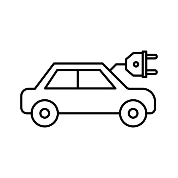Electric Car Vector Icon Which Can Easily Modify Edit — Stock Vector