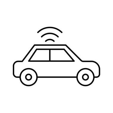 Wifi araba Vektör Simgesi Kolayca düzenleyebilen