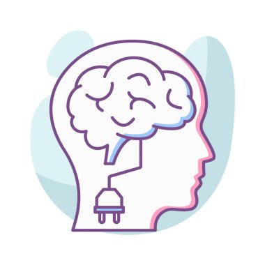 Beyin tıkacı Vektör Simgesi Kolayca düzenleyebilen veya düzenleyebilen