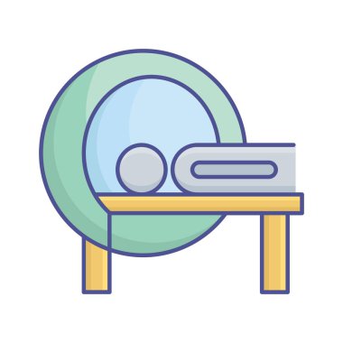 Kolayca düzenleyebilen veya düzenleyebilen CT tarayıcı vektörü simgesi