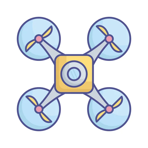 Drohnen Vektor Symbol Das Leicht Modifiziert Oder Bearbeitet Werden Kann — Stockvektor