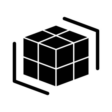  Kolayca düzenleyebilen veya düzenleyebilen Küp Vektörü Simgesi