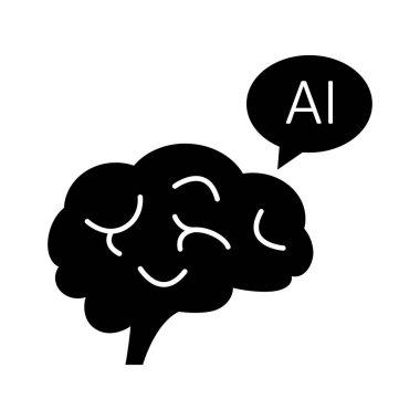 Kolayca düzenleyebilen ve düzenleyebilen Yapay Zeka Vektör Simgesi