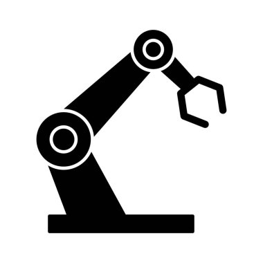 Kolayca değiştirebilen veya düzenleyebilen robot imalat vektörü simgesi
