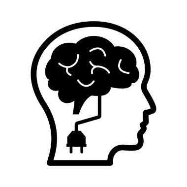 Beyin tıkacı Vektör Simgesi Kolayca düzenleyebilen veya düzenleyebilen