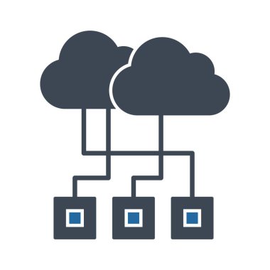 Kolayca düzenleyebilen ya da düzenleyebilen bulut hesap vektörü simgesi