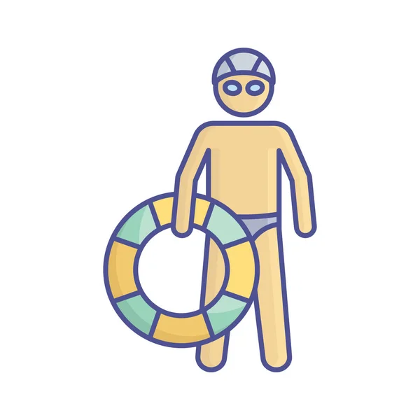 Buoy Vector Icon Which Can Easily Modify Edit — Stock Photo, Image