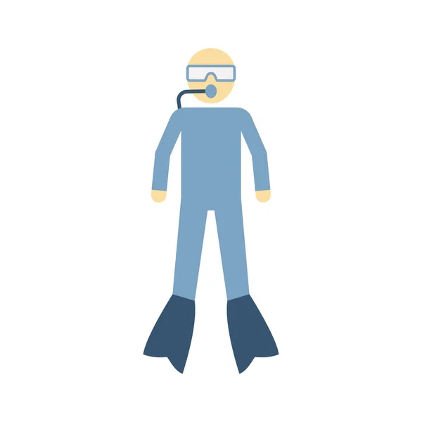 Diver Vector Icon Which Can Easily Modify Edit — Stock Photo, Image