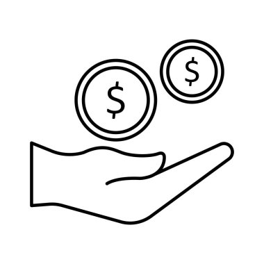 Kolayca düzenleyebilen veya düzenleyebilen kar kazancı Vektör Simgesi