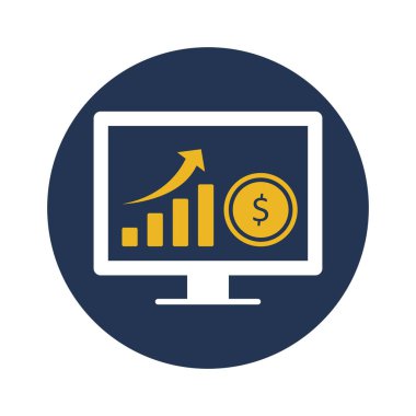 Çevrimiçi büyüme vektörü simgesi kolayca düzenlenebilir ya da değiştirilebilir