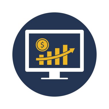 Kolayca düzenleyebilen ya da düzenleyebilen İş Büyütme Vektörü Simgesi