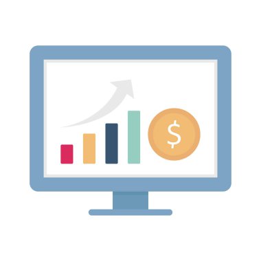 Çevrimiçi büyüme vektörü simgesi kolayca düzenlenebilir ya da değiştirilebilir